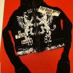 New- Feathers Sweater Jacket Sz M